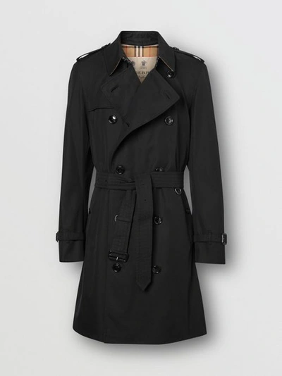 Shop Burberry The Mid-length Chelsea Heritage Trench Coat In Black