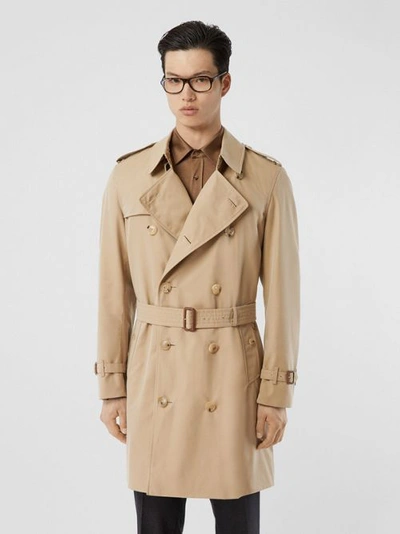 Shop Burberry The Midlength Chelsea Heritage Trench Coat In Honey