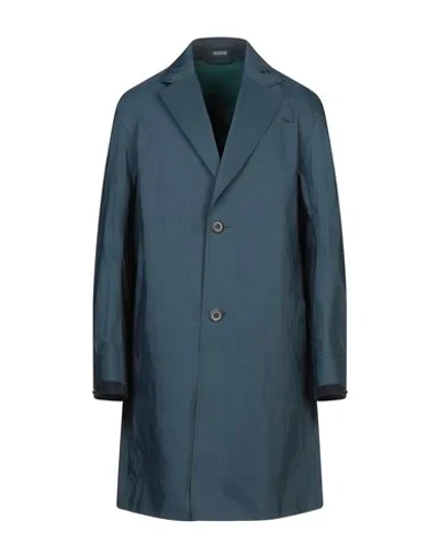 Shop Lanvin Full-length Jacket In Dark Blue