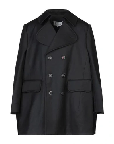 Shop Maison Margiela Coats In Black