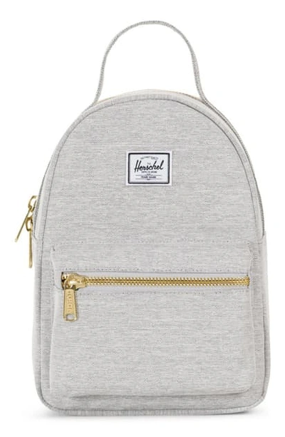 Shop Herschel Supply Co Mini Nova Backpack In Light Grey Crosshatch
