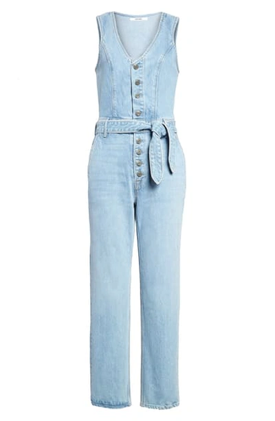 Shop Grlfrnd Amaya Ankle Denim Jumpsuit In Someone New