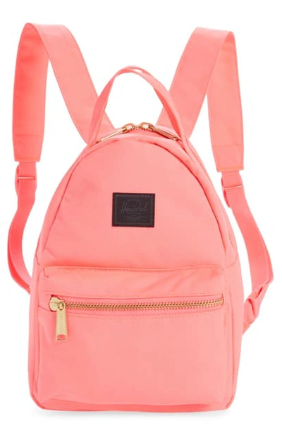 Shop Herschel Supply Co Mini Nova Backpack In Neon Pink/ Black