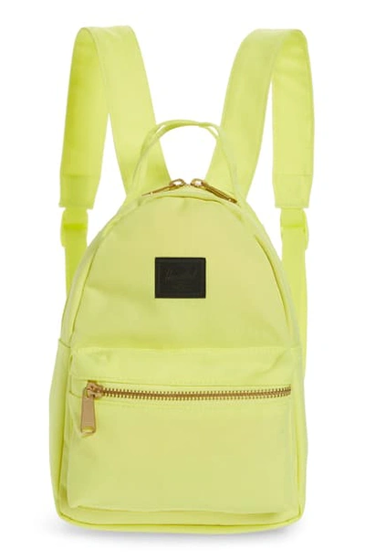 Shop Herschel Supply Co Mini Nova Backpack In Highlight/ Black