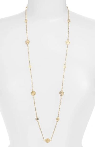 Shop Anna Beck Long Multi Disc Station Necklace (nordstrom Exclusive) In Gold