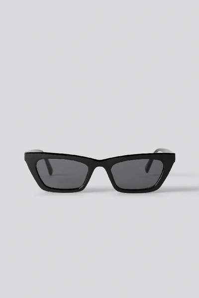 Shop Na-kd Sharp Edge Slim Sunglasses - Black