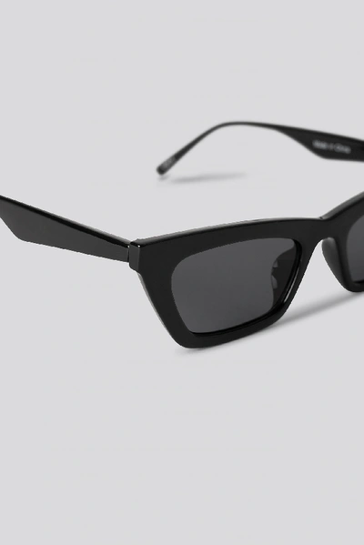 Shop Na-kd Sharp Edge Slim Sunglasses - Black