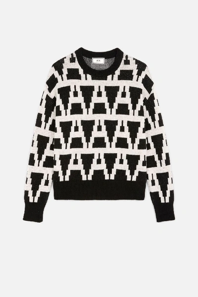 Shop Ami Alexandre Mattiussi Oversized Crewneck Sweater In Black