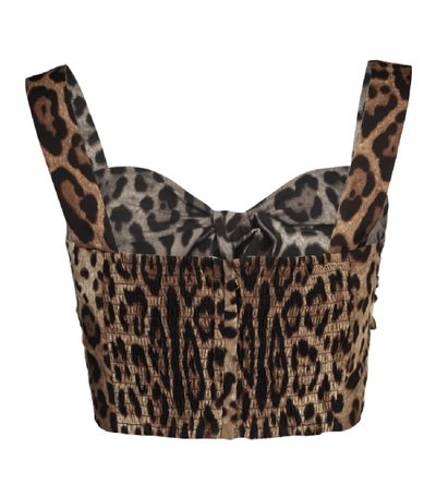 Shop Dolce & Gabbana Leo Crop Top