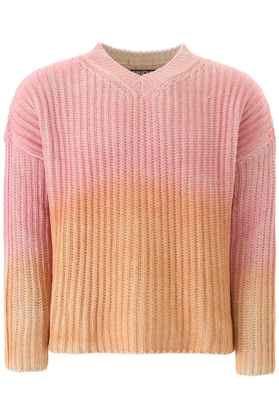 Shop Jacquemus Le Soleil Sweater In Orange,pink,beige