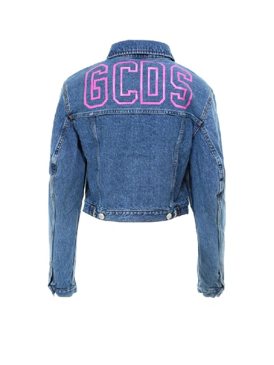 Shop Gcds Jacket In Blue