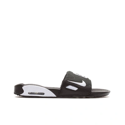 Shop Nike Air Max 90 Slippers In Black