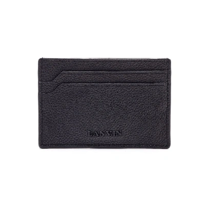 Shop Lanvin Wallet In Black - Blue