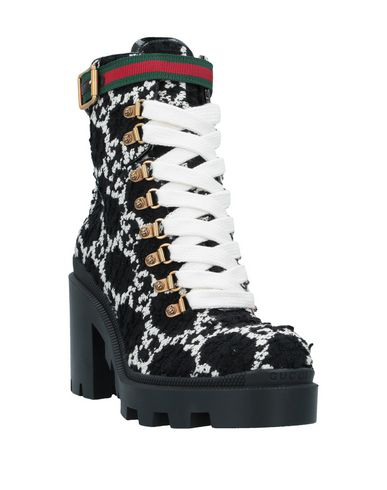 gucci tweed boots