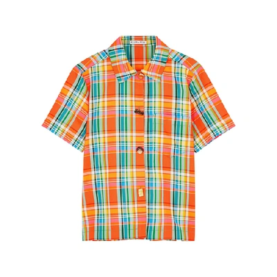Shop Rejina Pyo Nico Checked Shirt In Multicoloured