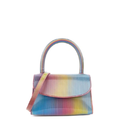 Shop By Far Rainbow Mini Leather Top Handle Bag In Multicoloured