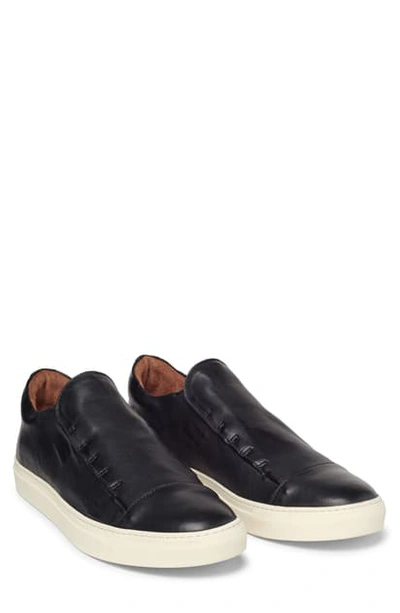 Shop John Varvatos Reed Slip-on Sneaker In Black