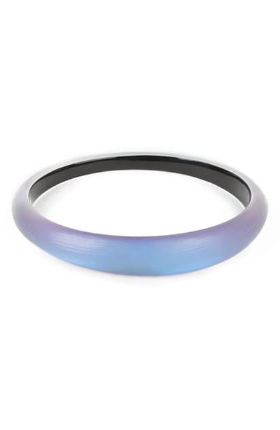 Shop Alexis Bittar 'lucite' Skinny Tapered Bangle In Iridescent Iris