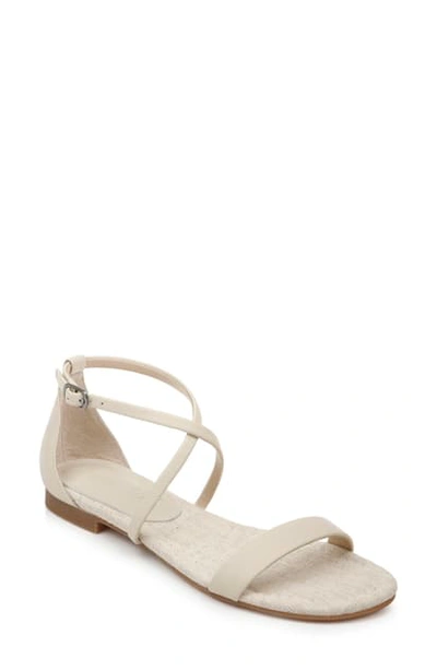 Shop Splendid Michelle Ankle Strap Sandal In Eggshell Leather