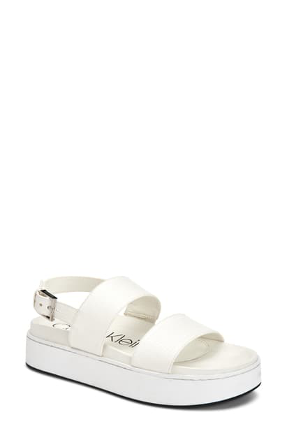 calvin klein platform sandals