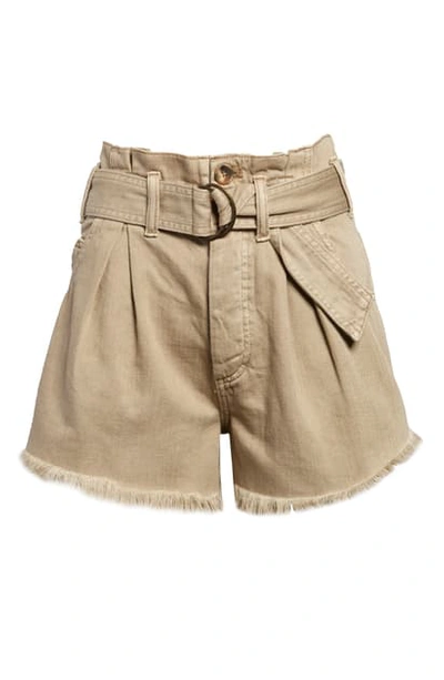 Shop Free People See You Sometime Cut-off Shorts In Salt Marsh