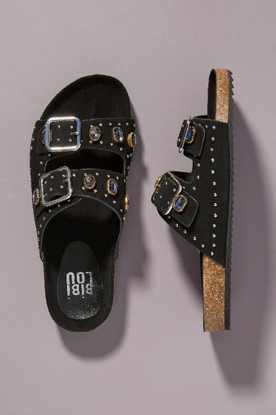 Bibi Lou Embellished Sandals In Black | ModeSens