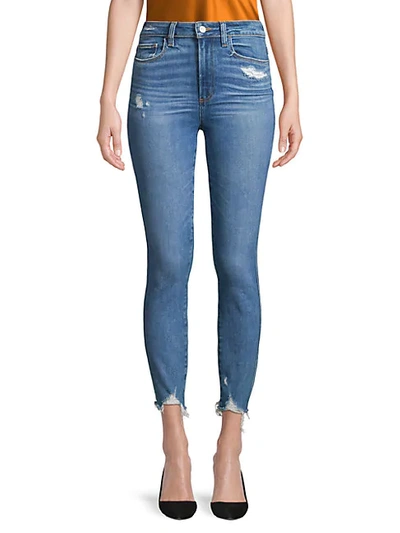 Shop Paige Hoxton High-rise Ankle Skinny Jeans In Jazlyn