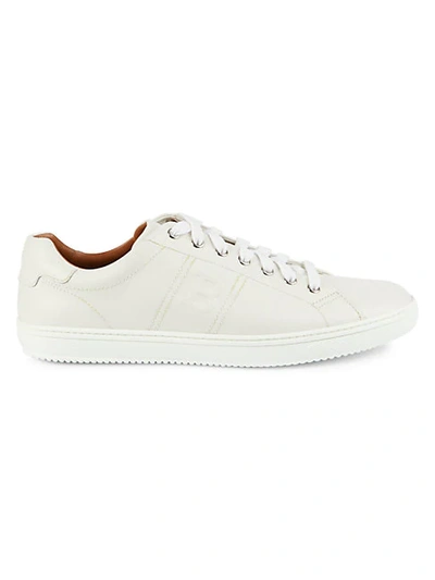 Shop Bally Men's Orivel Leather Sneakers In White