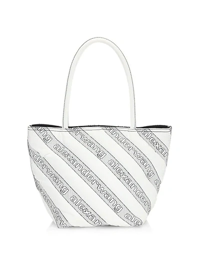 Shop Alexander Wang Small Roxy Quilted Tote In White
