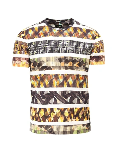 Shop Fendi T-shirt In Multicolor