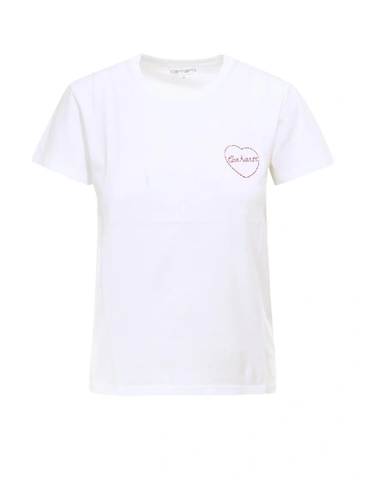 Shop Carhartt T-shirt In White