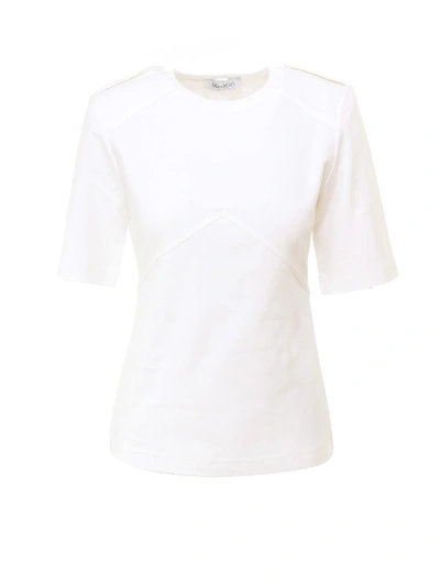 Shop Max Mara T-shirt In White