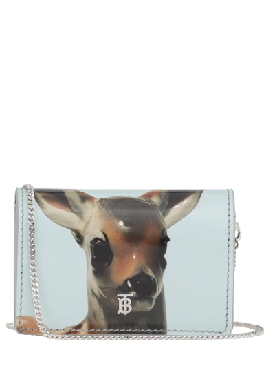 Shop Burberry Jessie Portacarte In White/bambi