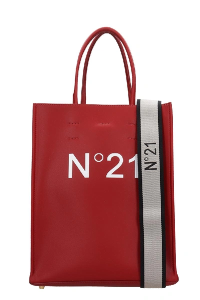 Shop N°21 Tote In Red Leather