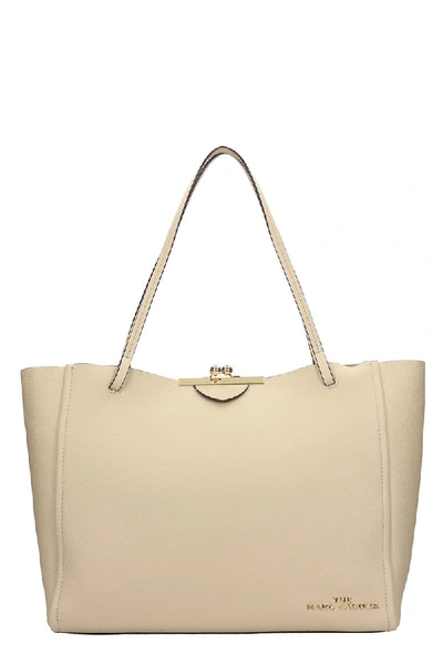 Shop Marc Jacobs Tote In Khaki Leather