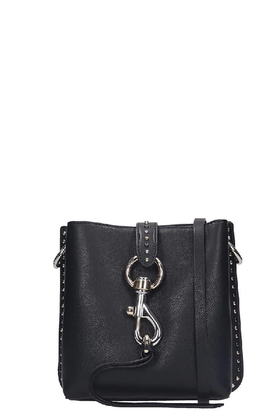Shop Rebecca Minkoff Megan Shoulder Bag In Black Leather