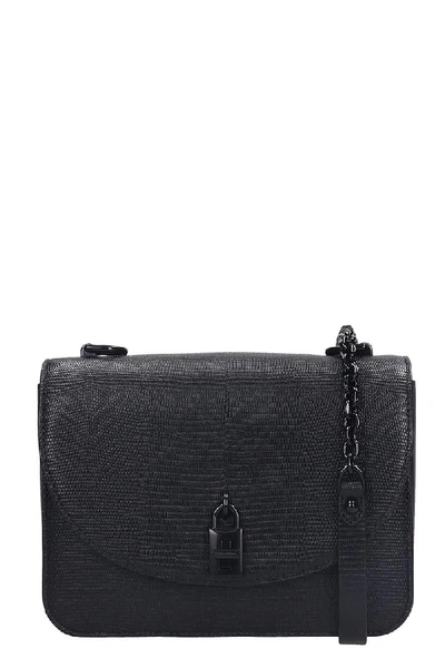 Shop Rebecca Minkoff Love Too Shoulder Bag In Black Leather