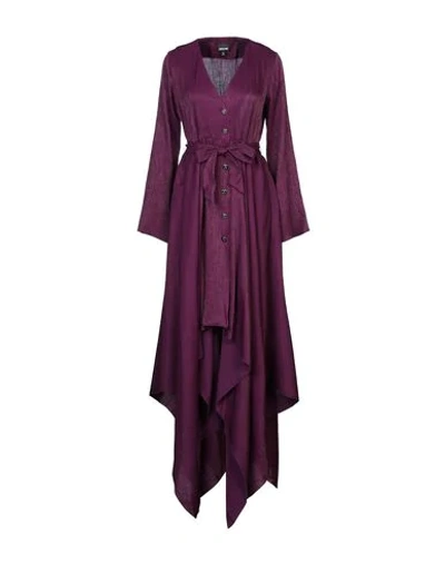 Shop Just Cavalli Woman Midi Dress Purple Size 4 Viscose, Polyester