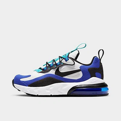 Shop Nike Boys' Little Kids' Air Max 270 React Casual Shoes In White/blue