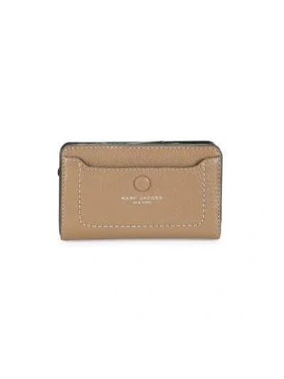 Shop Marc Jacobs Empire City Compact Leather Wallet In French