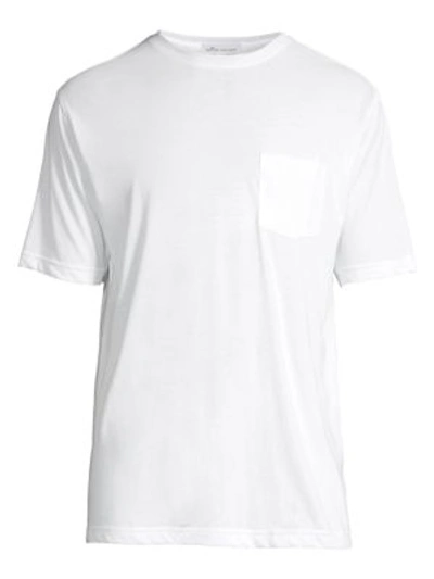 Shop Peter Millar Seaside Summer Pocket T-shirt In White