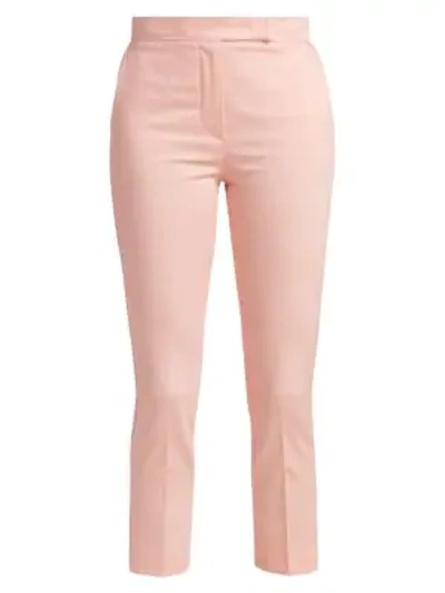Shop Max Mara Luana Stretch Slim Pants In Pink