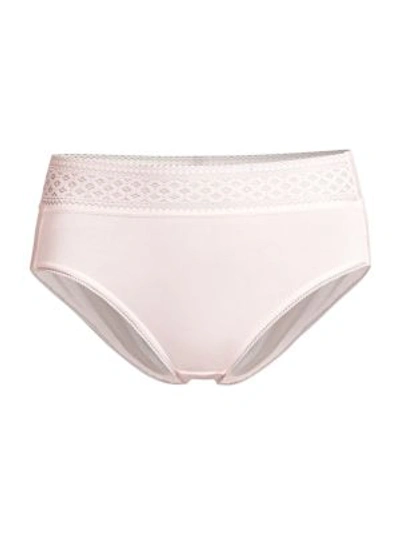 Shop Wacoal Women's Subtle Beauty High-cut Briefs In Pearl