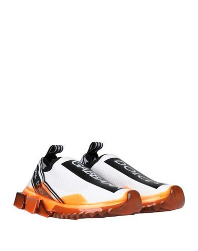 Shop Dolce & Gabbana Woman Sneakers Orange Size 6 Textile Fibers