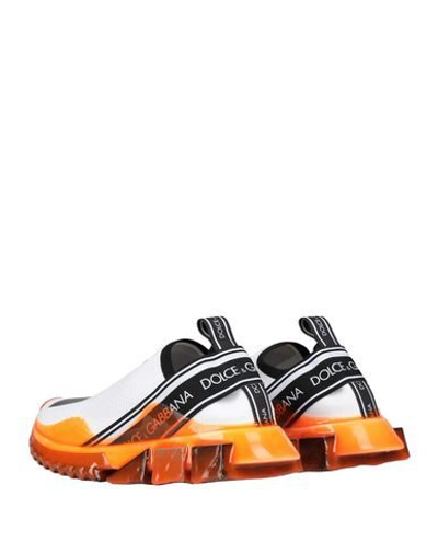 Shop Dolce & Gabbana Woman Sneakers Orange Size 6 Textile Fibers