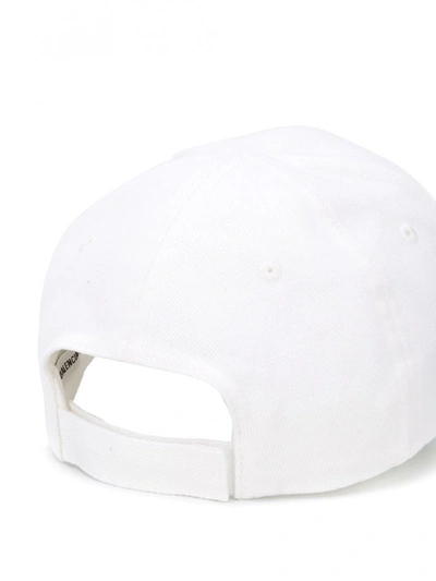 Shop Balenciaga Uniform Cotton Hat In White