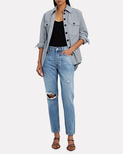 Shop Boyish Jeans Billy Distressed High-rise Jeans In Great Dictator