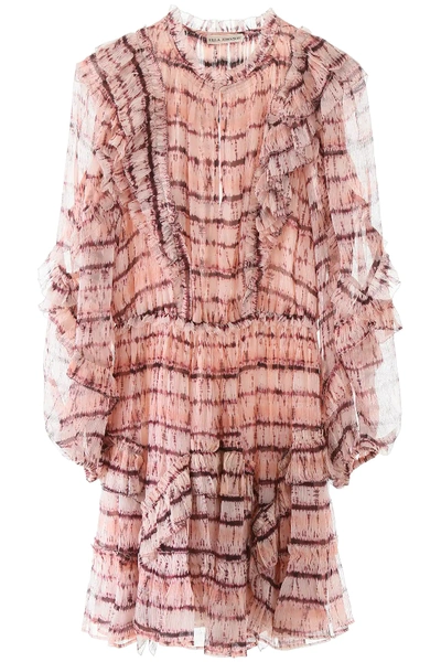Shop Ulla Johnson Aberdeen Tie-dye Dress In Pink