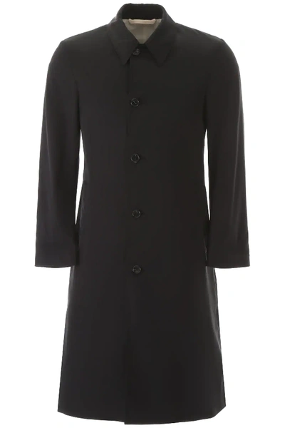 Shop Raf Simons Car Coat Slim Fit Raincoat In Black