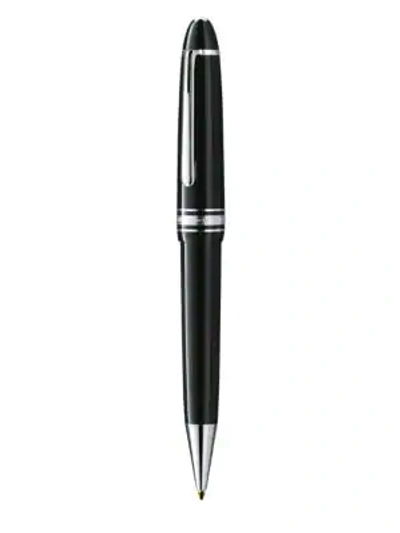 Shop Montblanc Meisterstück Platinum-coated Legrand Ballpoint Pen In Black Silver